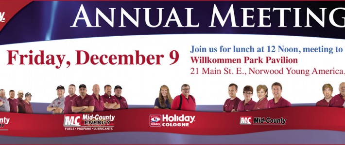 Mid-County Annual Meeting • Friday, December 9th